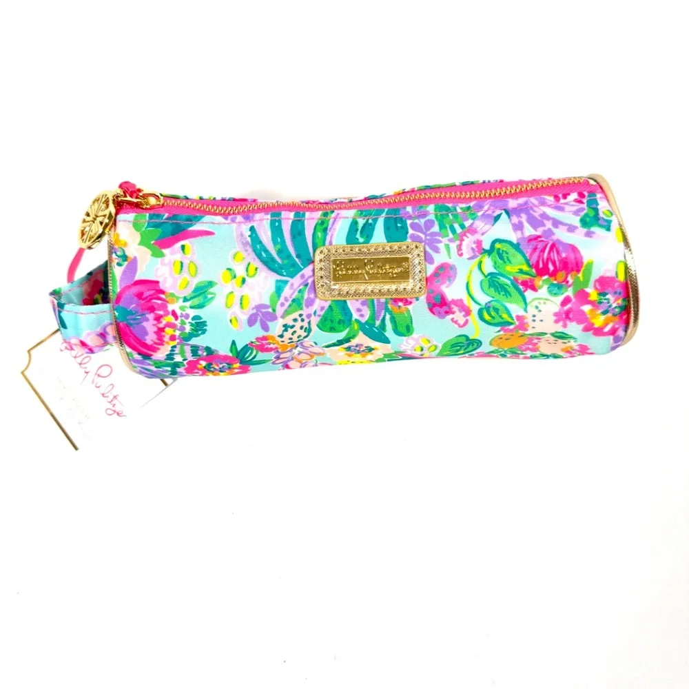 Lilly Pulitzer Me and My Zesty Pencil Pouch with Matching Pen NWT